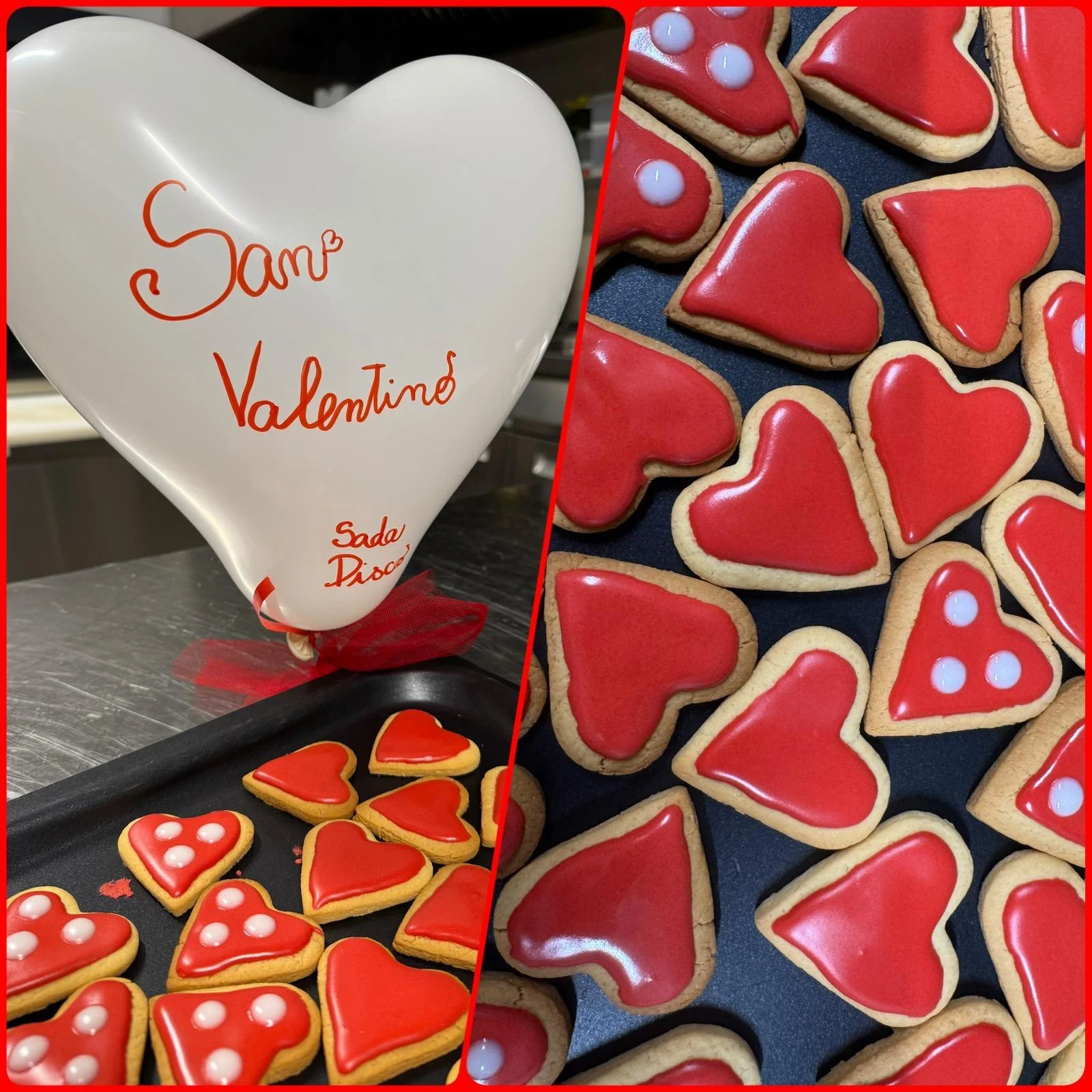 Biscotti a forma di cuore per San Valentino